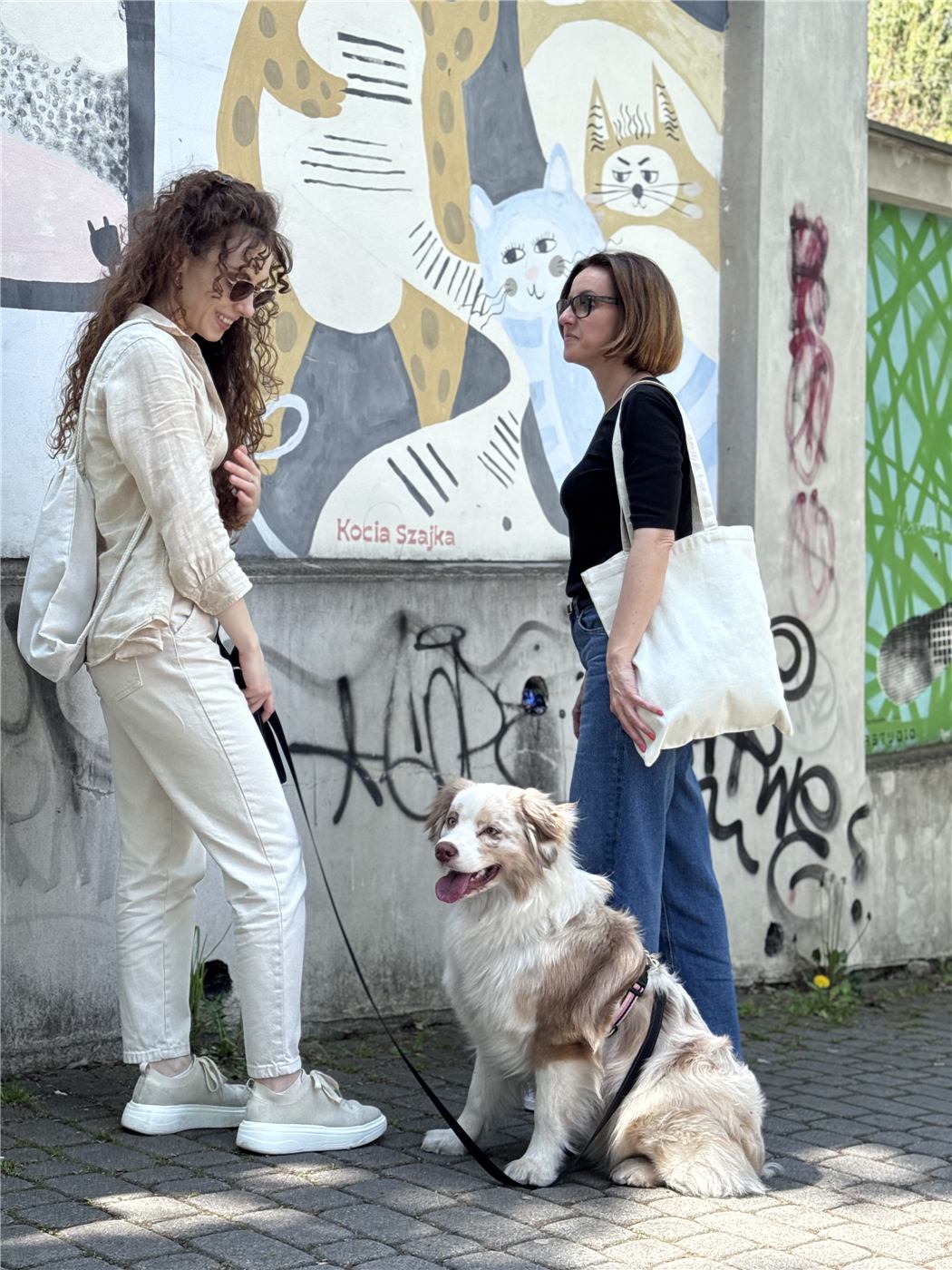 Torby wielokrotnego użytku na spacerze